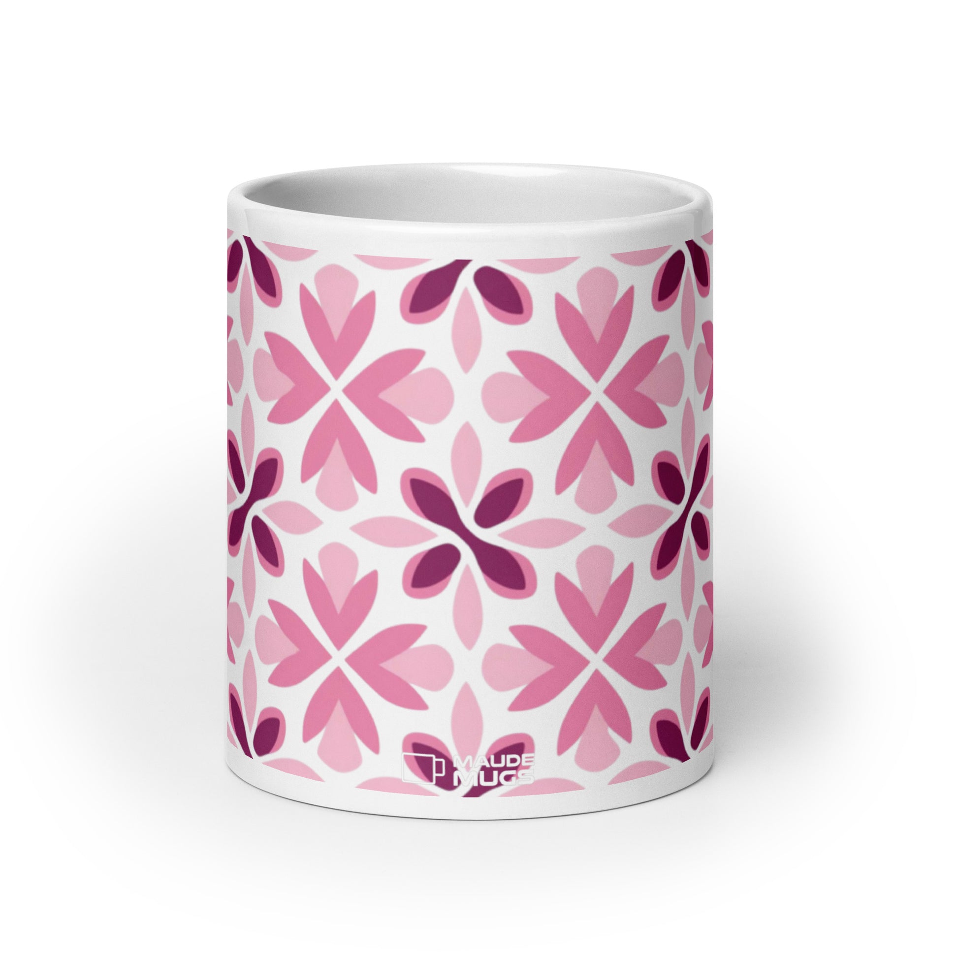 Riviera — Rosé ceramic coffee mug - 20oz - front view