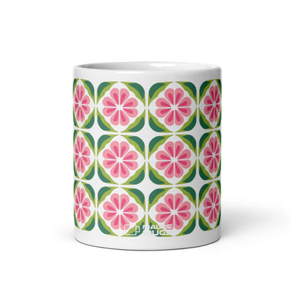 Riviera — Tile ceramic coffee mug - 11oz - front view