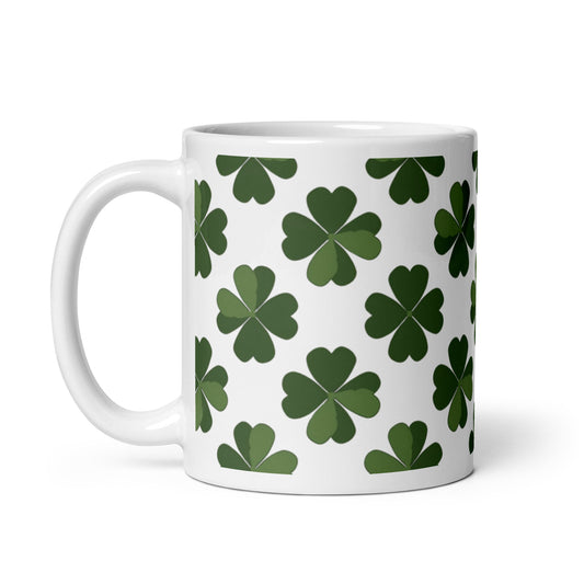 Shamrock — Ivy ceramic coffee mug - 11oz - handle on left