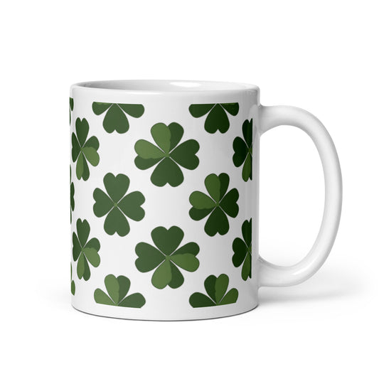 Shamrock — Ivy ceramic coffee mug - 11oz - handle on right