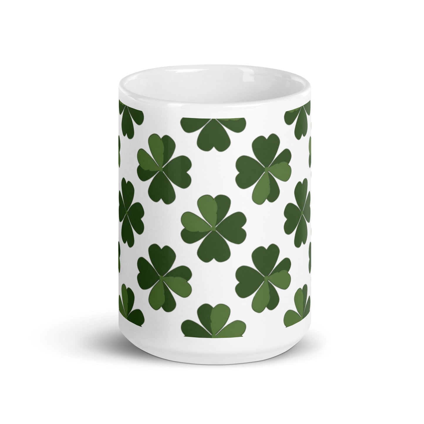 Shamrock — Ivy ceramic coffee mug - 15oz - front view