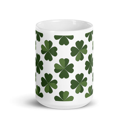 Shamrock — Ivy ceramic coffee mug - 15oz - front view