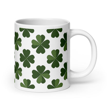 Shamrock — Ivy ceramic coffee mug - 20oz - handle on right