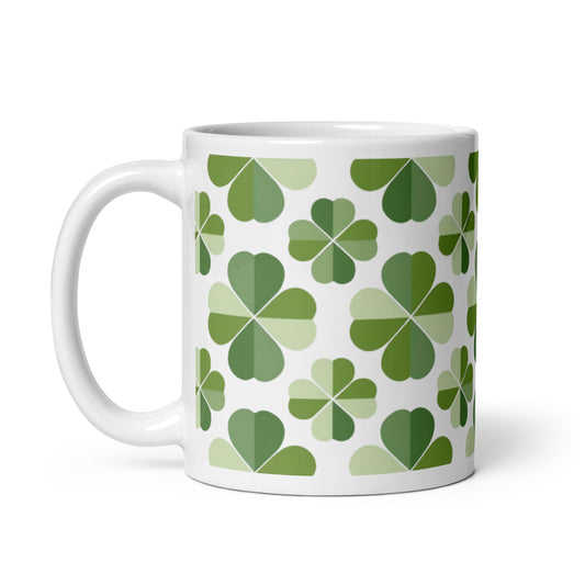 Shamrock — Meadow ceramic coffee mug - 11oz - handle on left