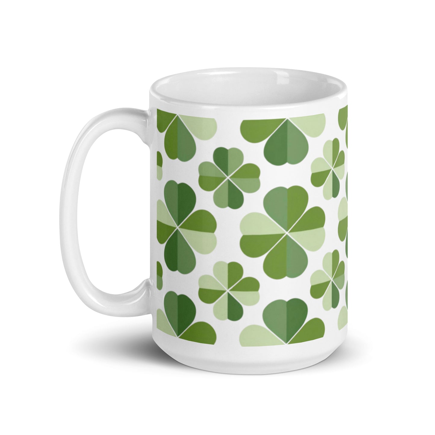 Shamrock — Meadow ceramic coffee mug - 15oz - handle on left