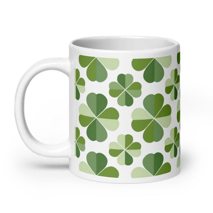 Shamrock — Meadow ceramic coffee mug - 20oz - handle on left