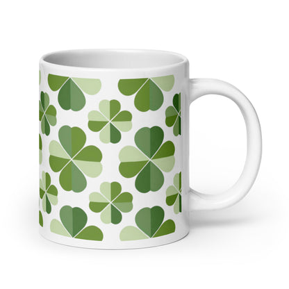 Shamrock — Meadow ceramic coffee mug - 20oz - handle on right