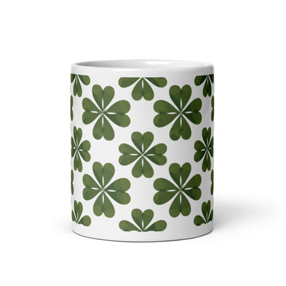 Shamrock — Moss ceramic coffee mug - 11oz - front view