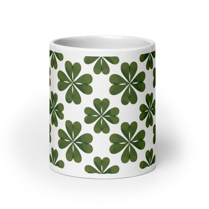 Shamrock — Moss ceramic coffee mug - 20oz - front view
