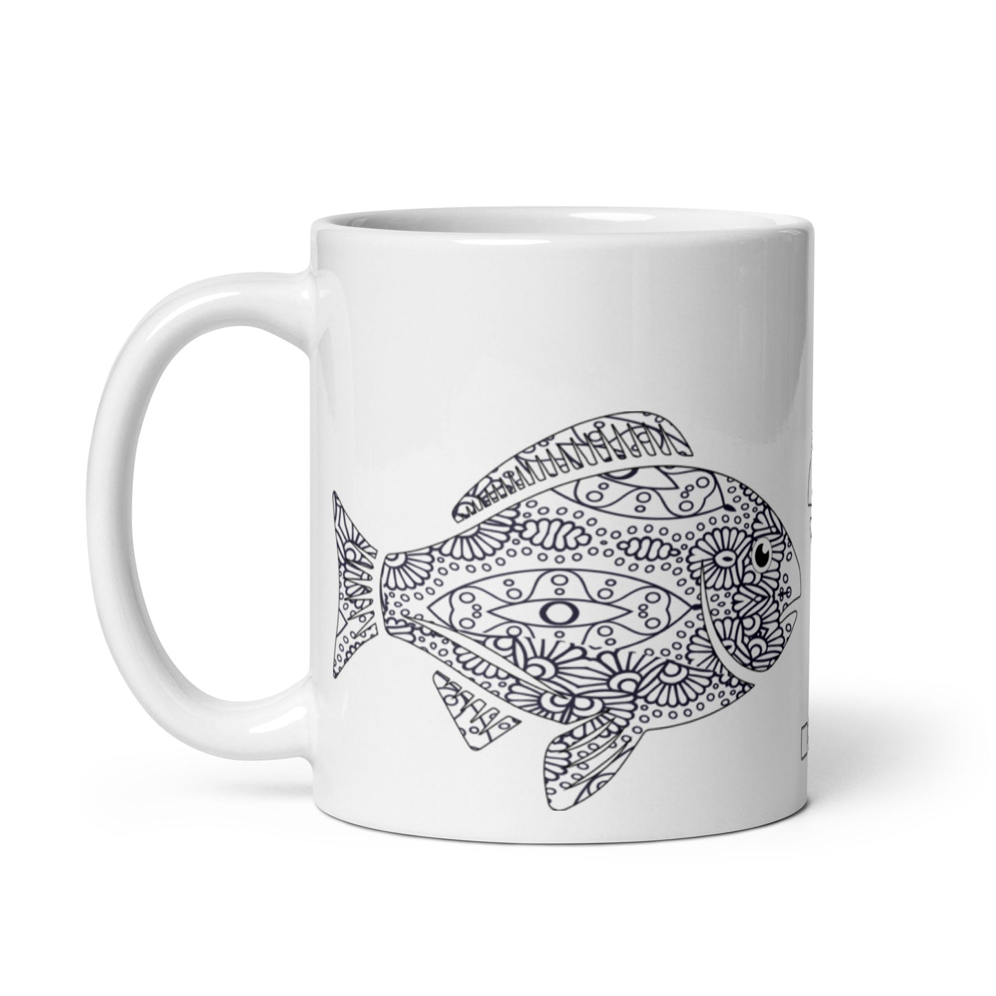 Shoal — Bloom ceramic coffee mug - 11oz - handle on left