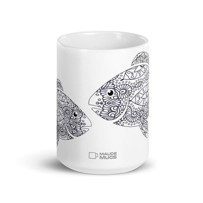Shoal — Bloom ceramic coffee mug - 15oz - front view