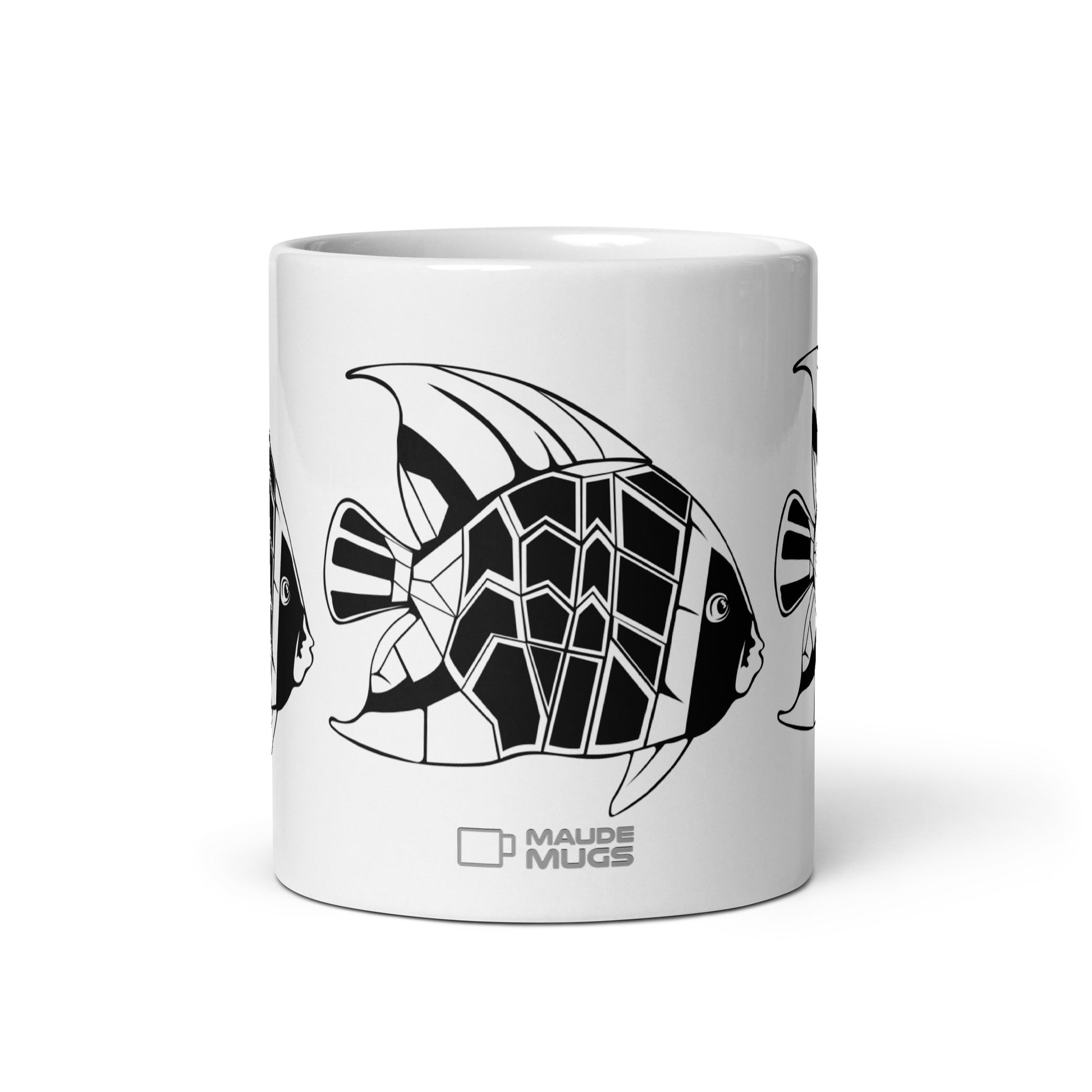 Shoal — Facet ceramic coffee mug - 11oz - front view