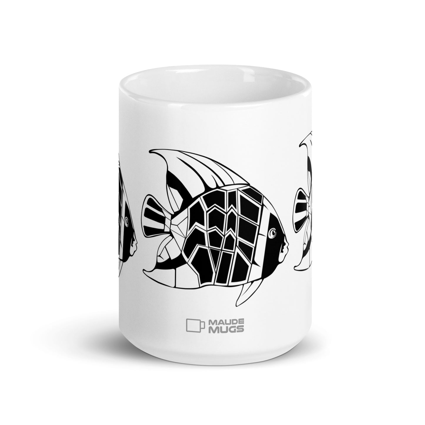 Shoal — Facet ceramic coffee mug - 15oz - front view