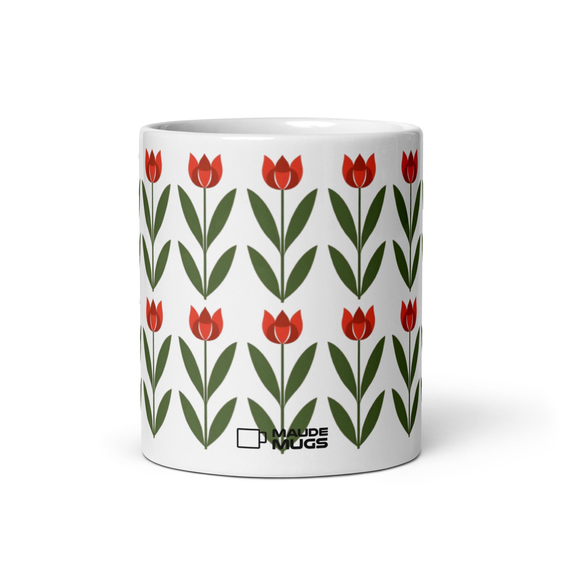 Tulipa — Garden ceramic coffee mug - 11oz - front view