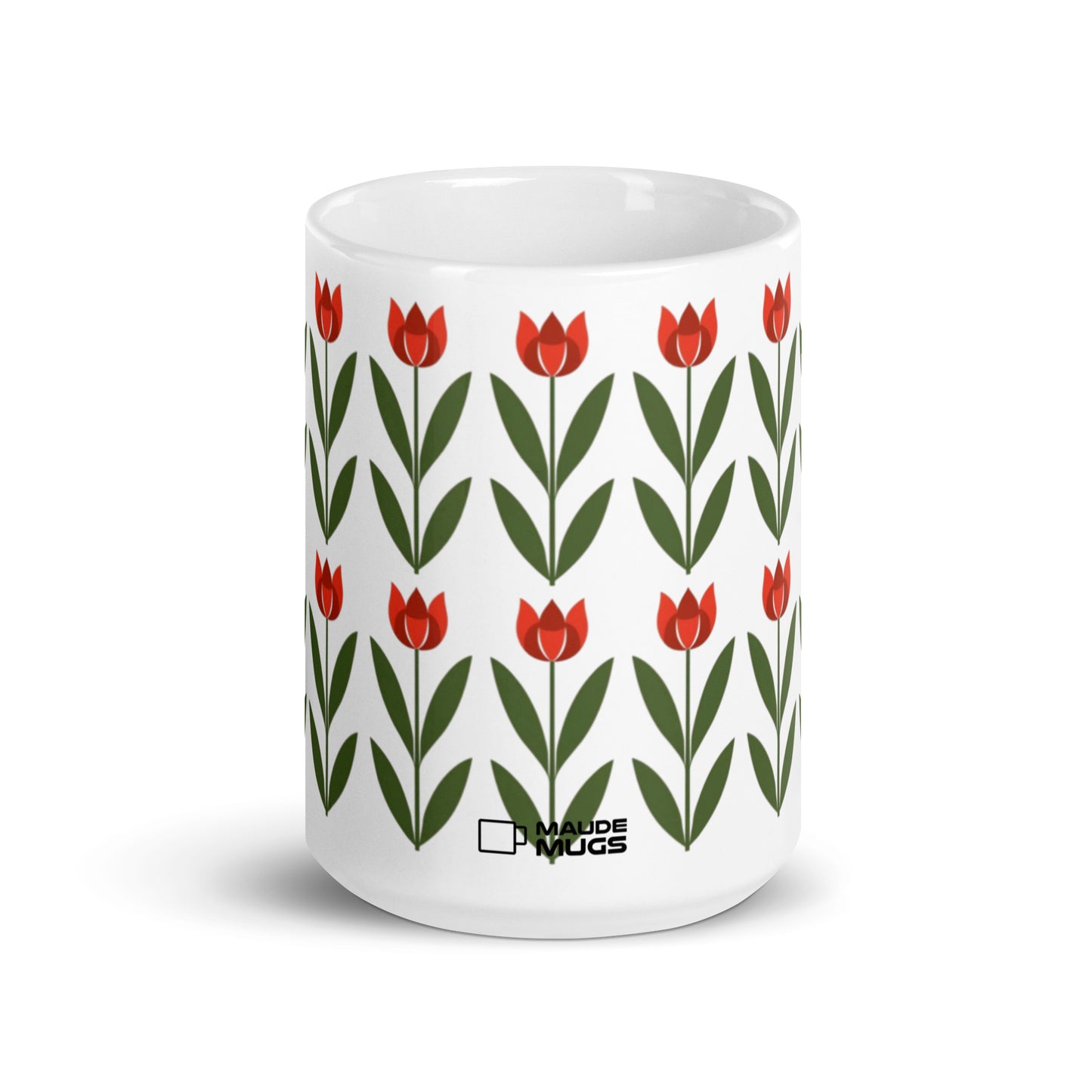 Tulipa — Garden ceramic coffee mug - 15oz - front view