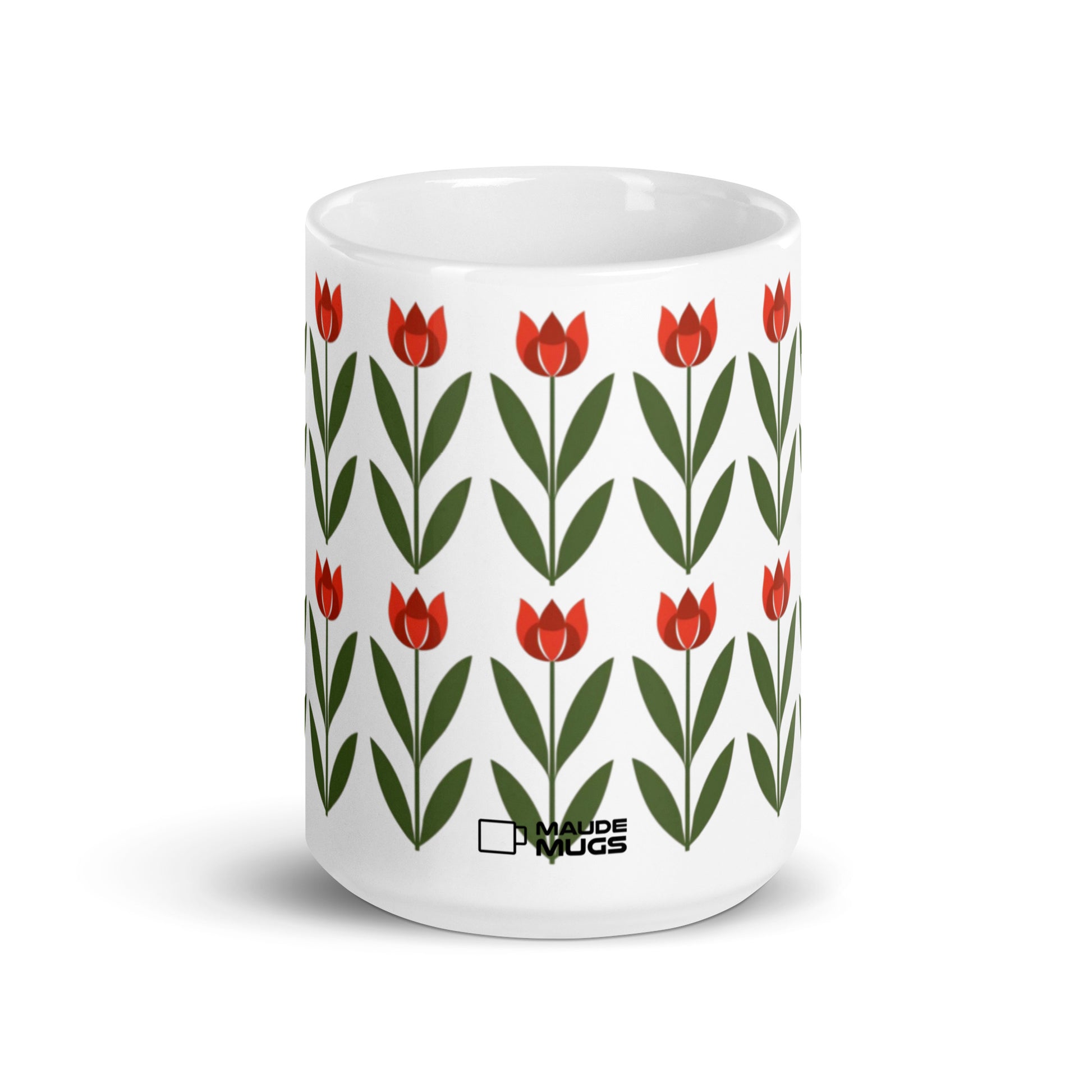 Tulipa — Garden ceramic coffee mug - 15oz - front view