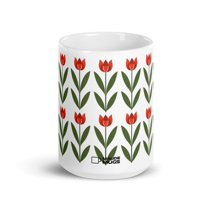 Tulipa — Garden ceramic coffee mug - 15oz - front view