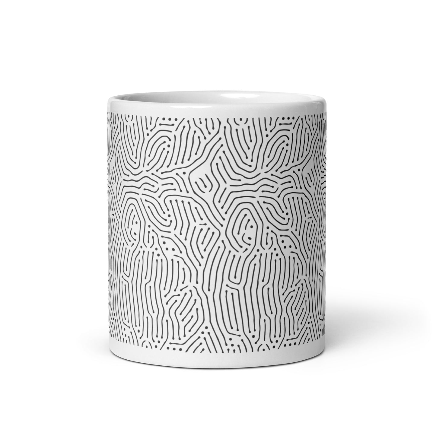 Turing Drift ceramic coffee mug - 11 oz - front view