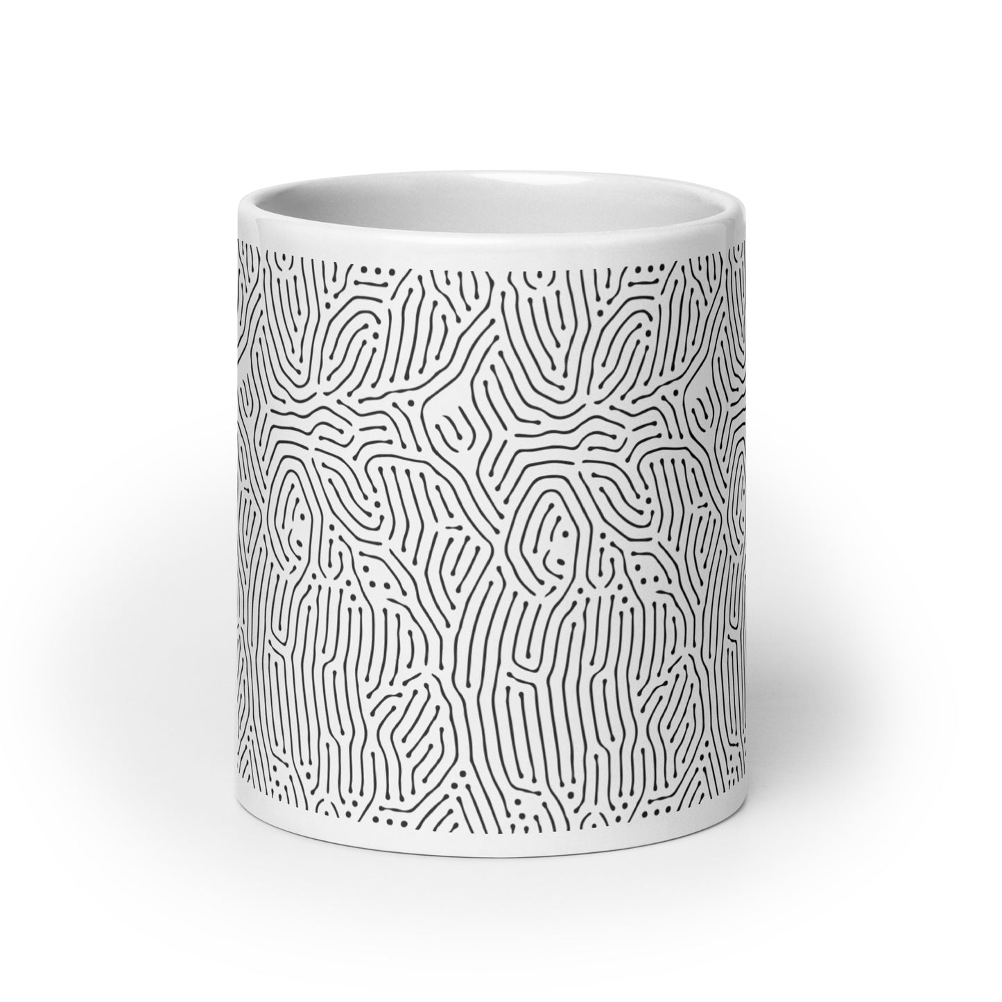 Turing Drift ceramic coffee mug - 20 oz - front view