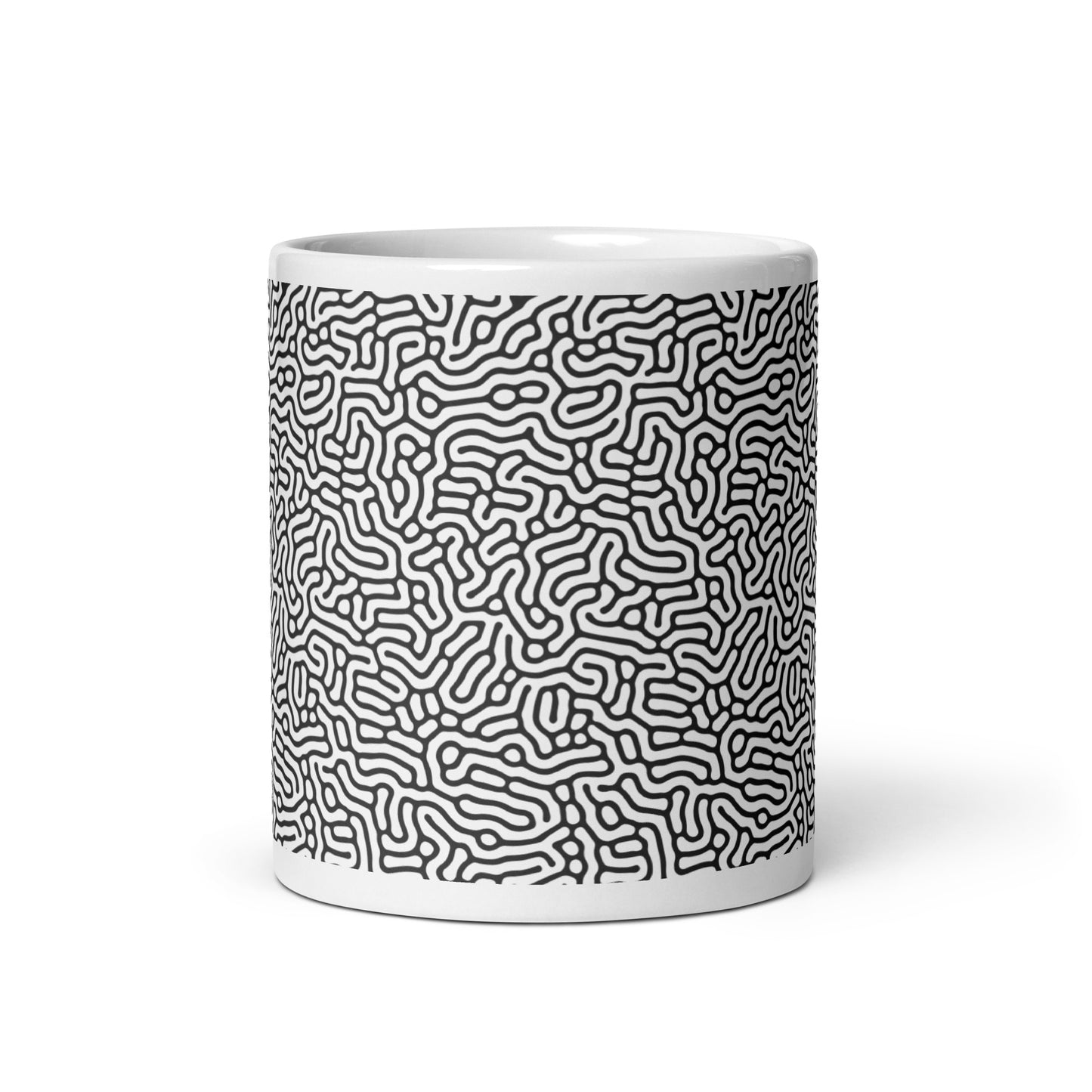 Turing Maze ceramic coffee mug - 11 oz - front view