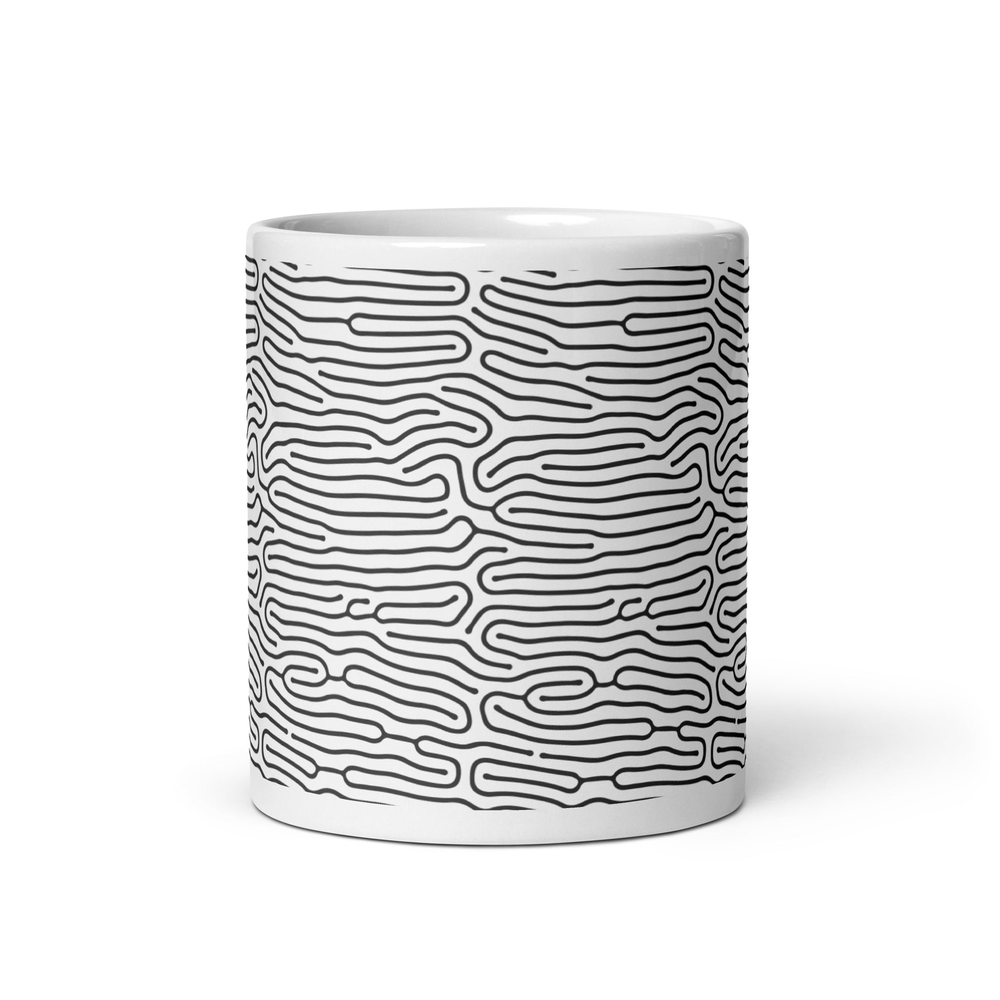 Turing Run ceramic coffee mug - 11 oz - front view
