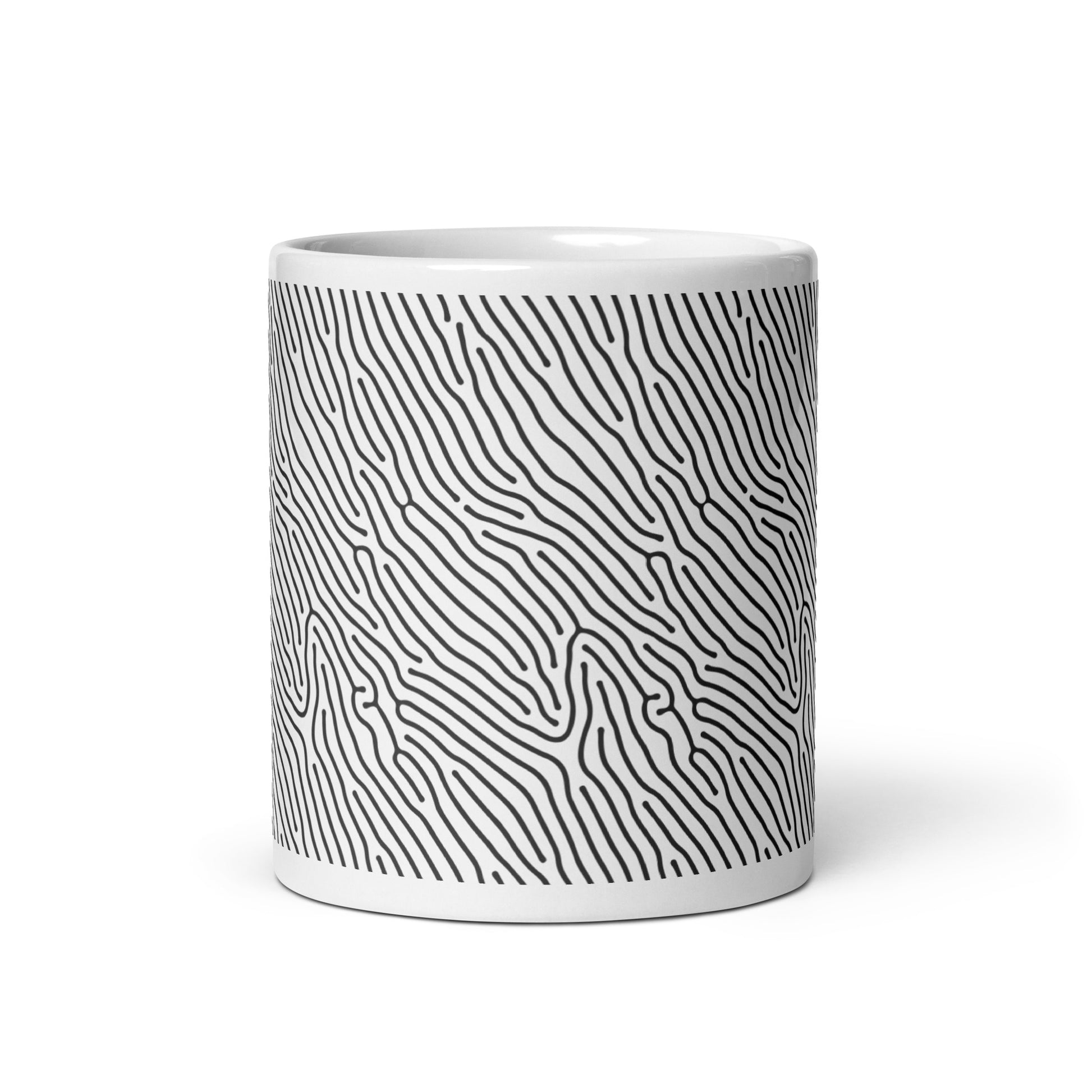 Turing Wave ceramic coffee mug - 11 oz - front view