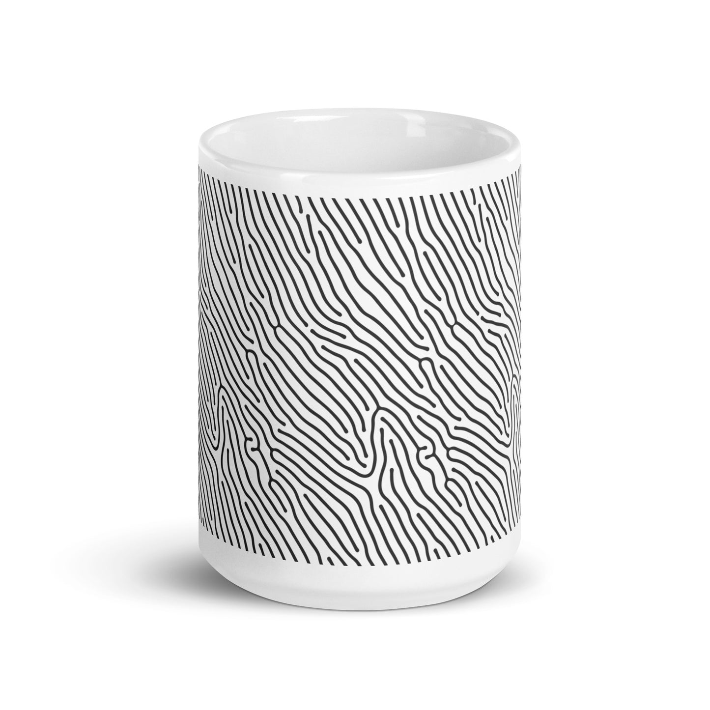 Turing Wave ceramic coffee mug - 15 oz - front view
