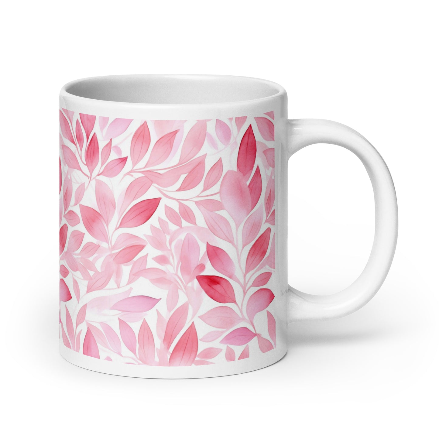Understory — Blush ceramic coffee mug - 20oz - handle on right