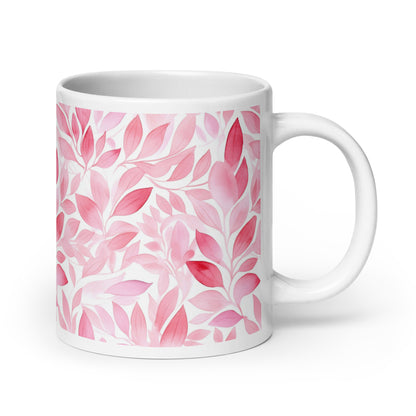 Understory — Blush ceramic coffee mug - 20oz - handle on right