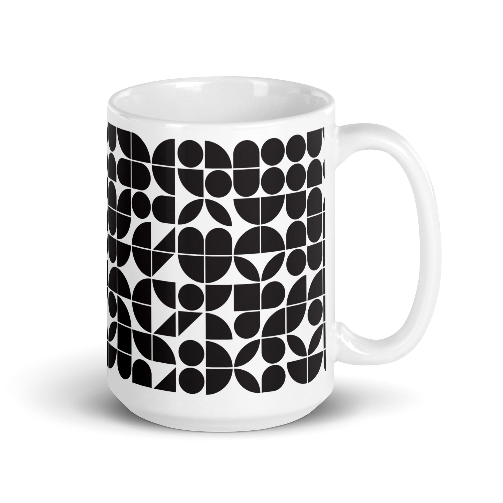 Mauderno Cog ceramic coffee mug - 15 oz - handle on right